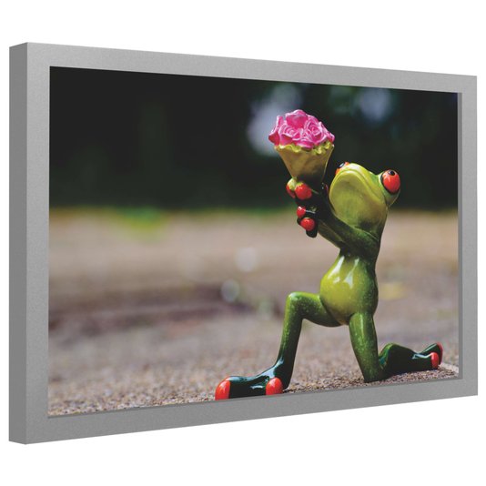 Quadro Decorativo Personalizado Com Moldura Lisa Revestida