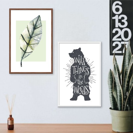 Quadro Decorativo Personalizado Com Moldura Lisa Revestida