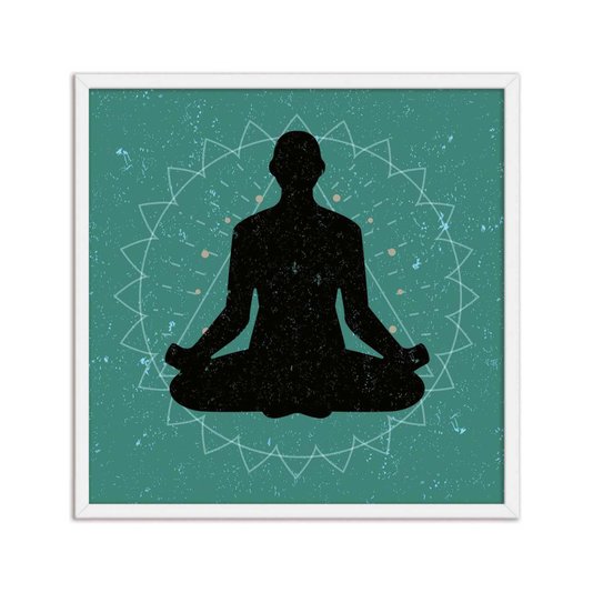 Quadro Decorativo Pessoa Meditando