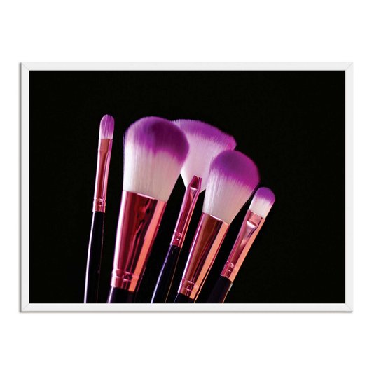 Quadro Decorativo Pincéis Rosa