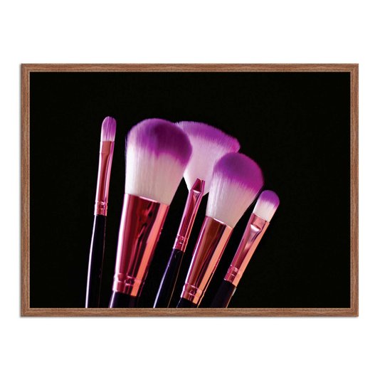 Quadro Decorativo Pincéis Rosa