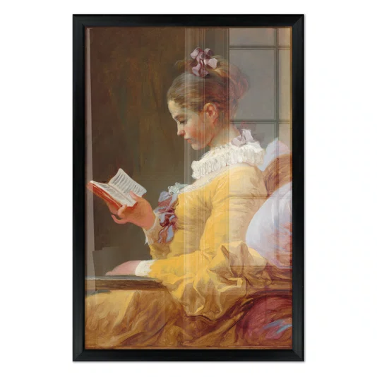 Quadro Decorativo Pintura "A Garota Lendo" de Jean Honoré Fragonard