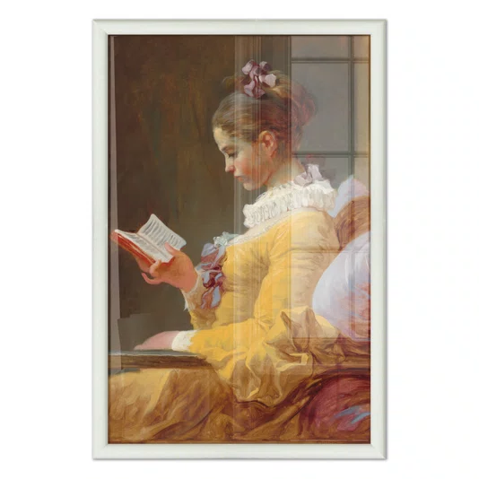 Quadro Decorativo Pintura "A Garota Lendo" de Jean Honoré Fragonard