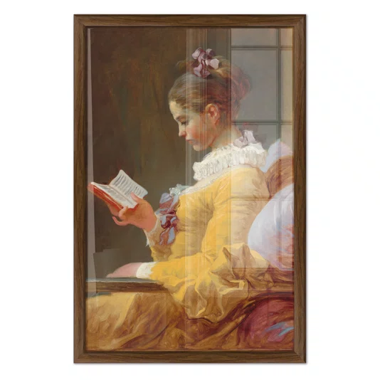 Quadro Decorativo Pintura "A Garota Lendo" de Jean Honoré Fragonard