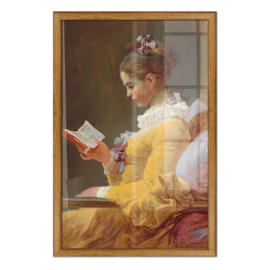 Quadro Decorativo Pintura "A Garota Lendo" de Jean Honoré Fragonard
