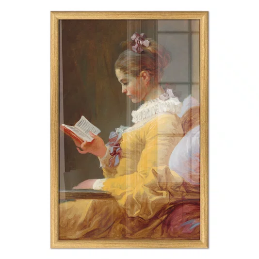 Quadro Decorativo Pintura "A Garota Lendo" de Jean Honoré Fragonard