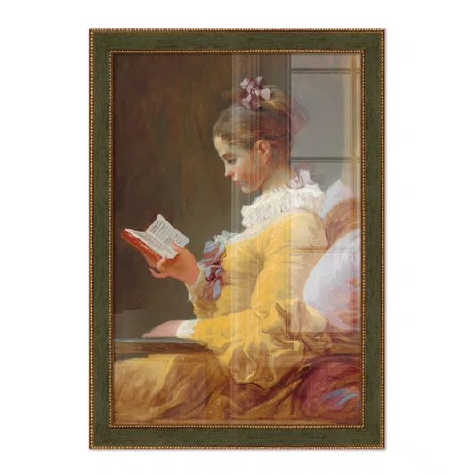 Quadro Decorativo Pintura "A Garota Lendo" de Jean Honoré Fragonard
