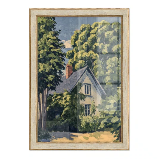 Quadro Decorativo Pintura Casa de Campo Estilo Modern Heritage