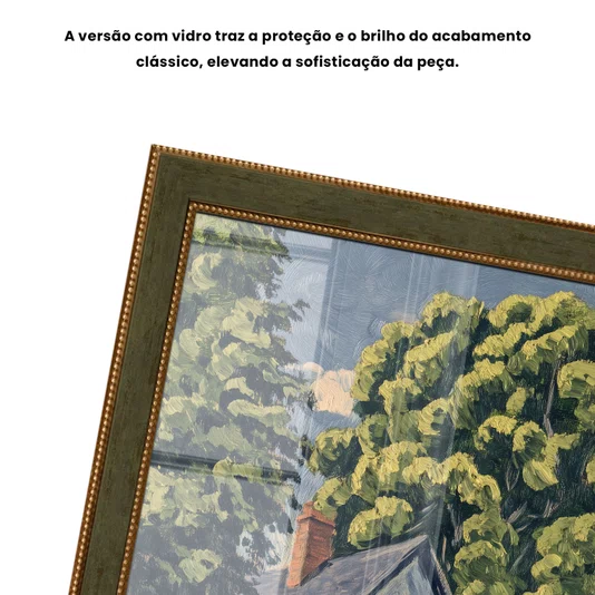 Quadro Decorativo Pintura Casa de Campo Estilo Modern Heritage