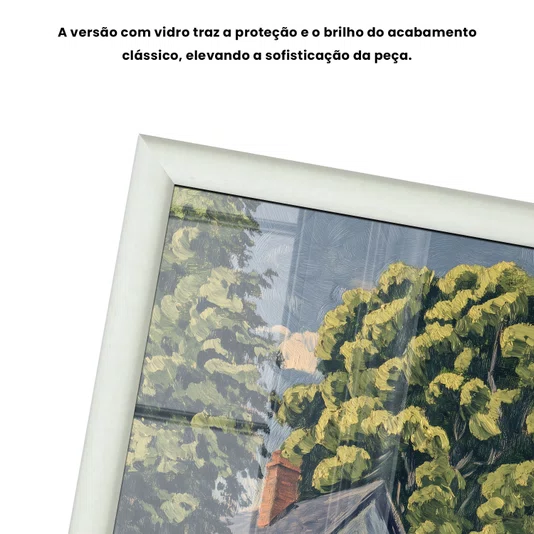 Quadro Decorativo Pintura Casa de Campo Estilo Modern Heritage