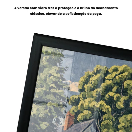 Quadro Decorativo Pintura Casa de Campo Estilo Modern Heritage