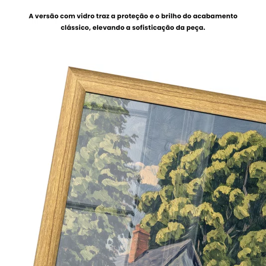 Quadro Decorativo Pintura Casa de Campo Estilo Modern Heritage