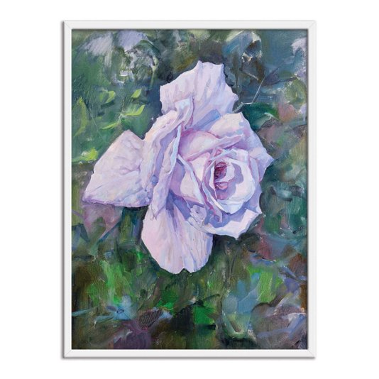 Quadro Decorativo Pintura Flor Lilás