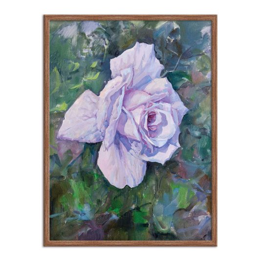 Quadro Decorativo Pintura Flor Lilás