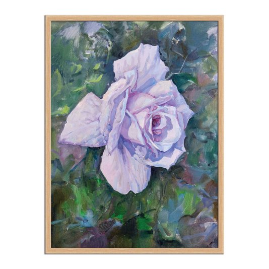Quadro Decorativo Pintura Flor Lilás