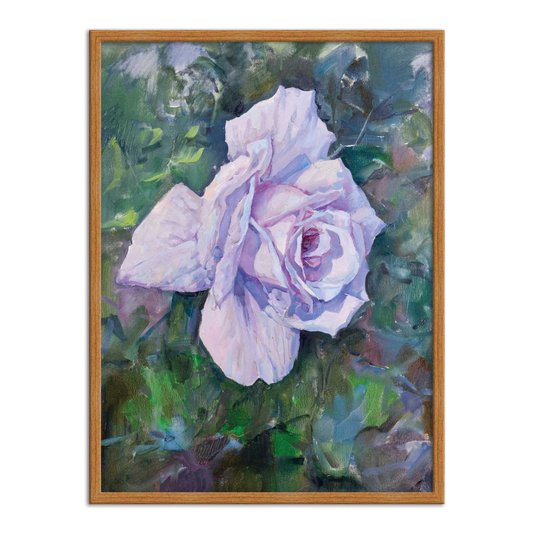 Quadro Decorativo Pintura Flor Lilás
