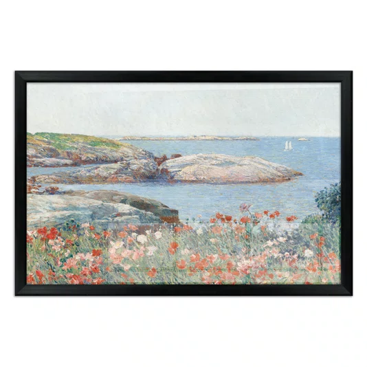 Quadro Decorativo Pintura "Papoulas, Ilhas de Shoals" de Frederick Childe Hassam