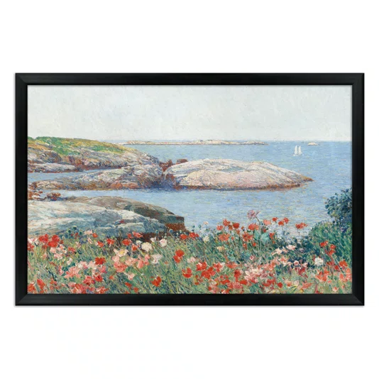 Quadro Decorativo Pintura "Papoulas, Ilhas de Shoals" de Frederick Childe Hassam