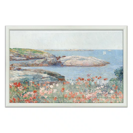 Quadro Decorativo Pintura "Papoulas, Ilhas de Shoals" de Frederick Childe Hassam