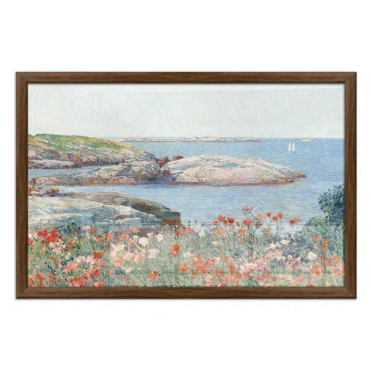Quadro Decorativo Pintura "Papoulas, Ilhas de Shoals" de Frederick Childe Hassam