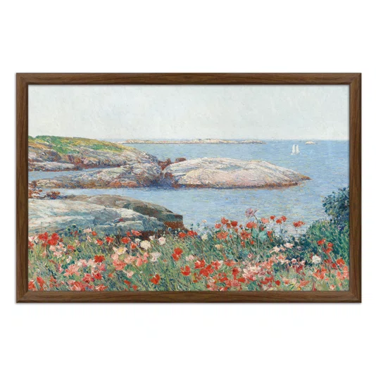 Quadro Decorativo Pintura "Papoulas, Ilhas de Shoals" de Frederick Childe Hassam