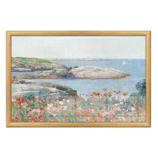 Quadro Decorativo Pintura "Papoulas, Ilhas de Shoals" de Frederick Childe Hassam