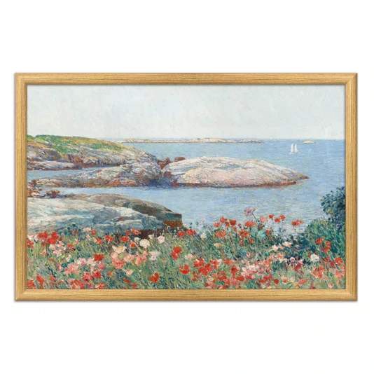 Quadro Decorativo Pintura "Papoulas, Ilhas de Shoals" de Frederick Childe Hassam
