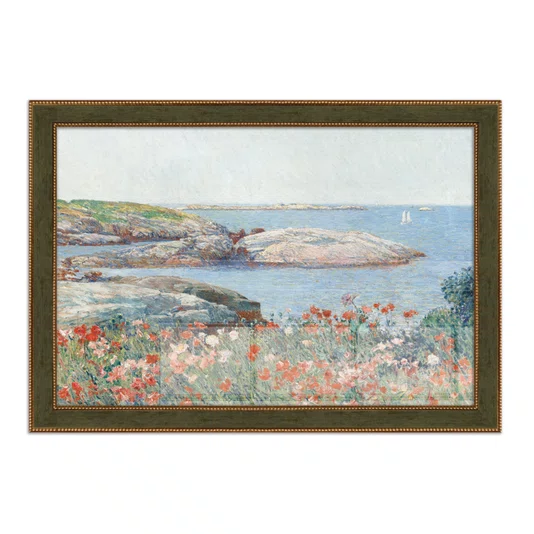 Quadro Decorativo Pintura "Papoulas, Ilhas de Shoals" de Frederick Childe Hassam