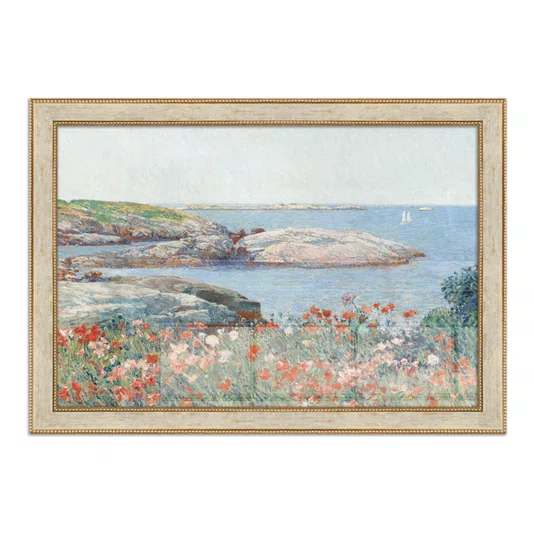Quadro Decorativo Pintura "Papoulas, Ilhas de Shoals" de Frederick Childe Hassam