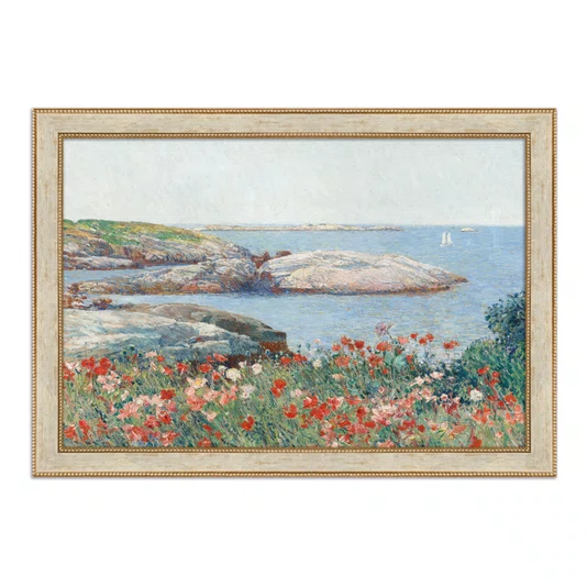 Quadro Decorativo Pintura "Papoulas, Ilhas de Shoals" de Frederick Childe Hassam
