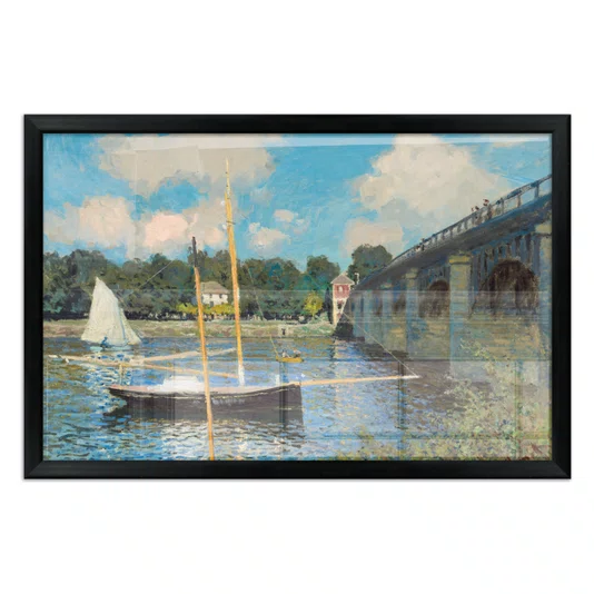 Quadro Decorativo Pintura "A Ponte de Argenteuil" de Claude Monet