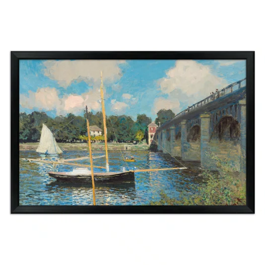 Quadro Decorativo Pintura "A Ponte de Argenteuil" de Claude Monet