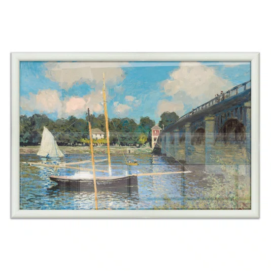 Quadro Decorativo Pintura "A Ponte de Argenteuil" de Claude Monet