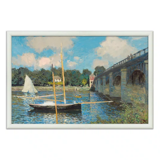 Quadro Decorativo Pintura "A Ponte de Argenteuil" de Claude Monet