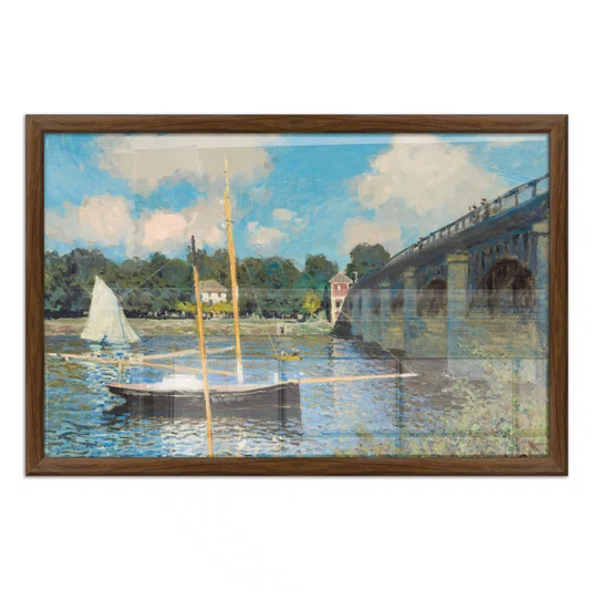 Quadro Decorativo Pintura "A Ponte de Argenteuil" de Claude Monet