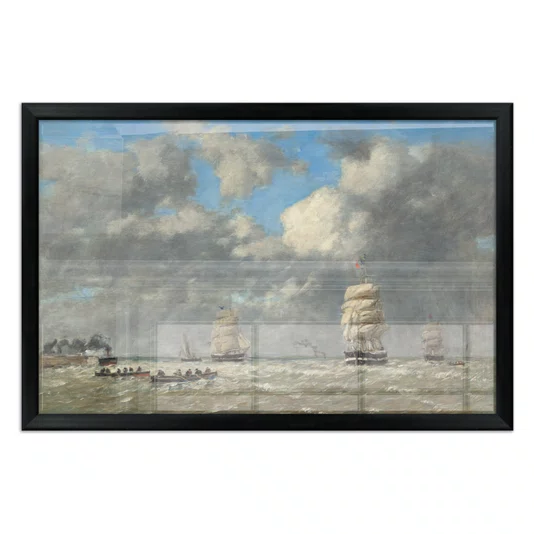 Quadro Decorativo Pintura "Le Havre" de Eugène Boudin