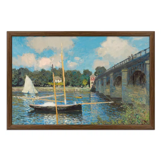Quadro Decorativo Pintura "A Ponte de Argenteuil" de Claude Monet