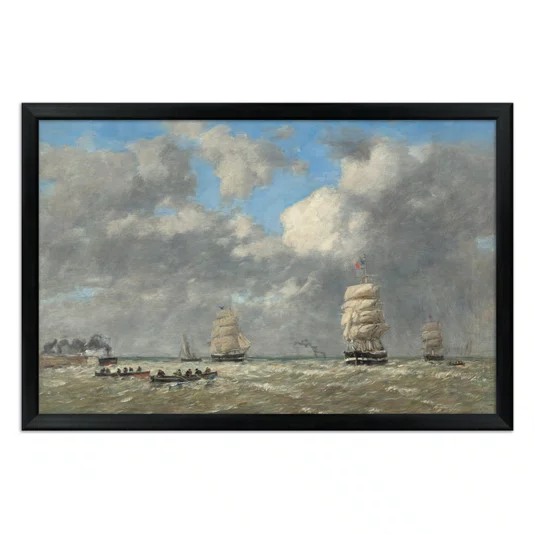 Quadro Decorativo Pintura "Le Havre" de Eugène Boudin