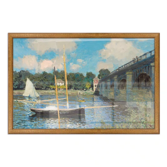 Quadro Decorativo Pintura "A Ponte de Argenteuil" de Claude Monet