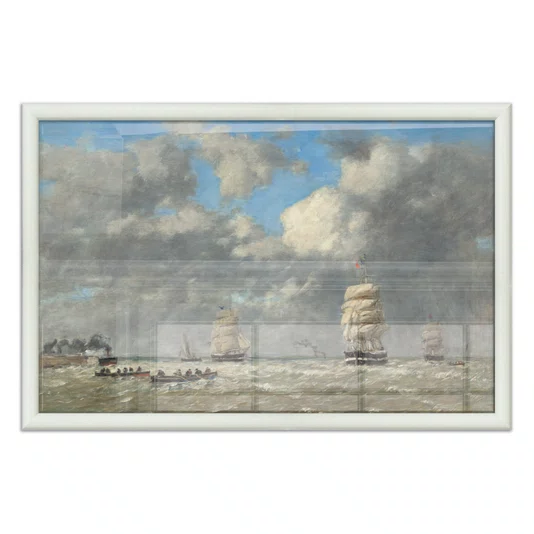 Quadro Decorativo Pintura "Le Havre" de Eugène Boudin
