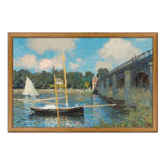 Quadro Decorativo Pintura "A Ponte de Argenteuil" de Claude Monet