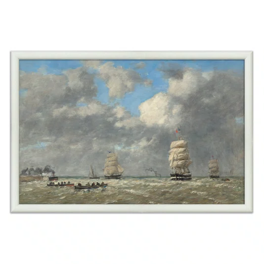 Quadro Decorativo Pintura "Le Havre" de Eugène Boudin