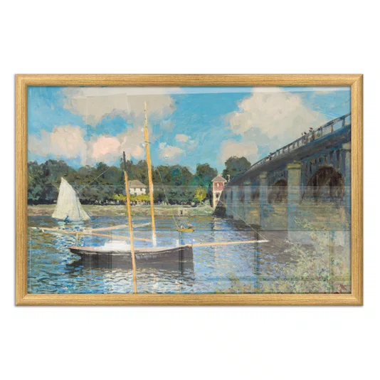 Quadro Decorativo Pintura "A Ponte de Argenteuil" de Claude Monet