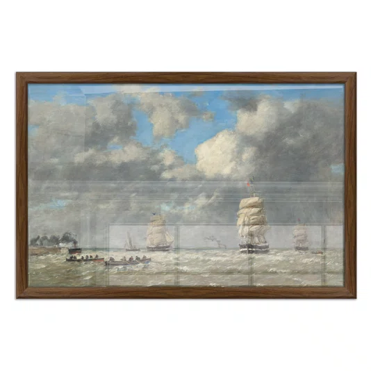 Quadro Decorativo Pintura "Le Havre" de Eugène Boudin