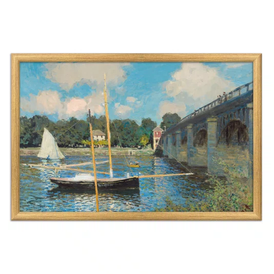 Quadro Decorativo Pintura "A Ponte de Argenteuil" de Claude Monet