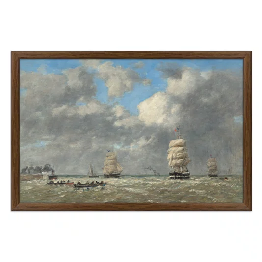 Quadro Decorativo Pintura "Le Havre" de Eugène Boudin