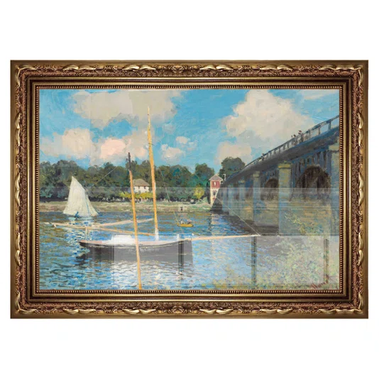 Quadro Decorativo Pintura "A Ponte de Argenteuil" de Claude Monet