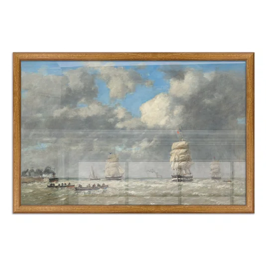 Quadro Decorativo Pintura "Le Havre" de Eugène Boudin