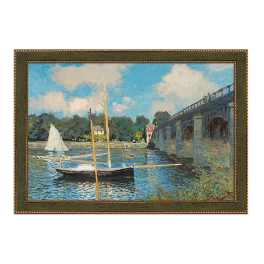 Quadro Decorativo Pintura "A Ponte de Argenteuil" de Claude Monet