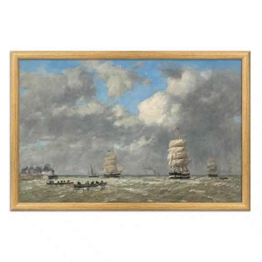 Quadro Decorativo Pintura "Le Havre" de Eugène Boudin